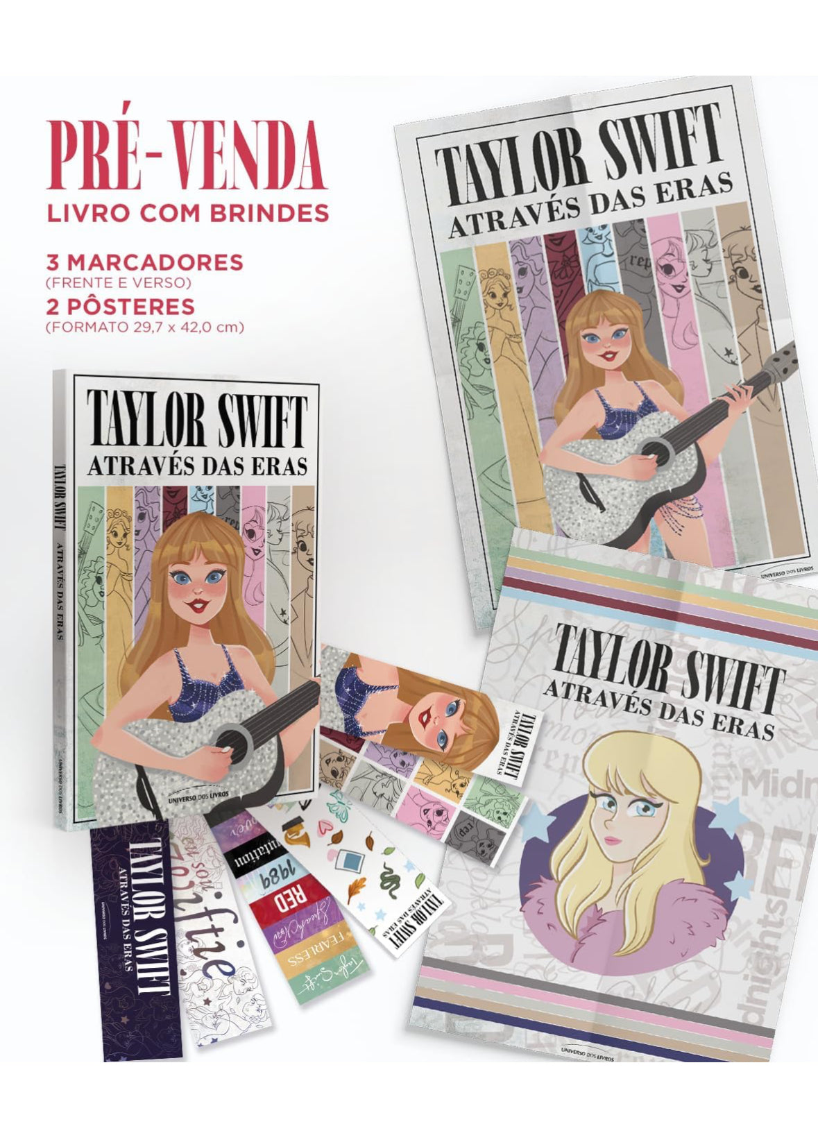 Taylor Swift através das Eras - Edição com brindes!