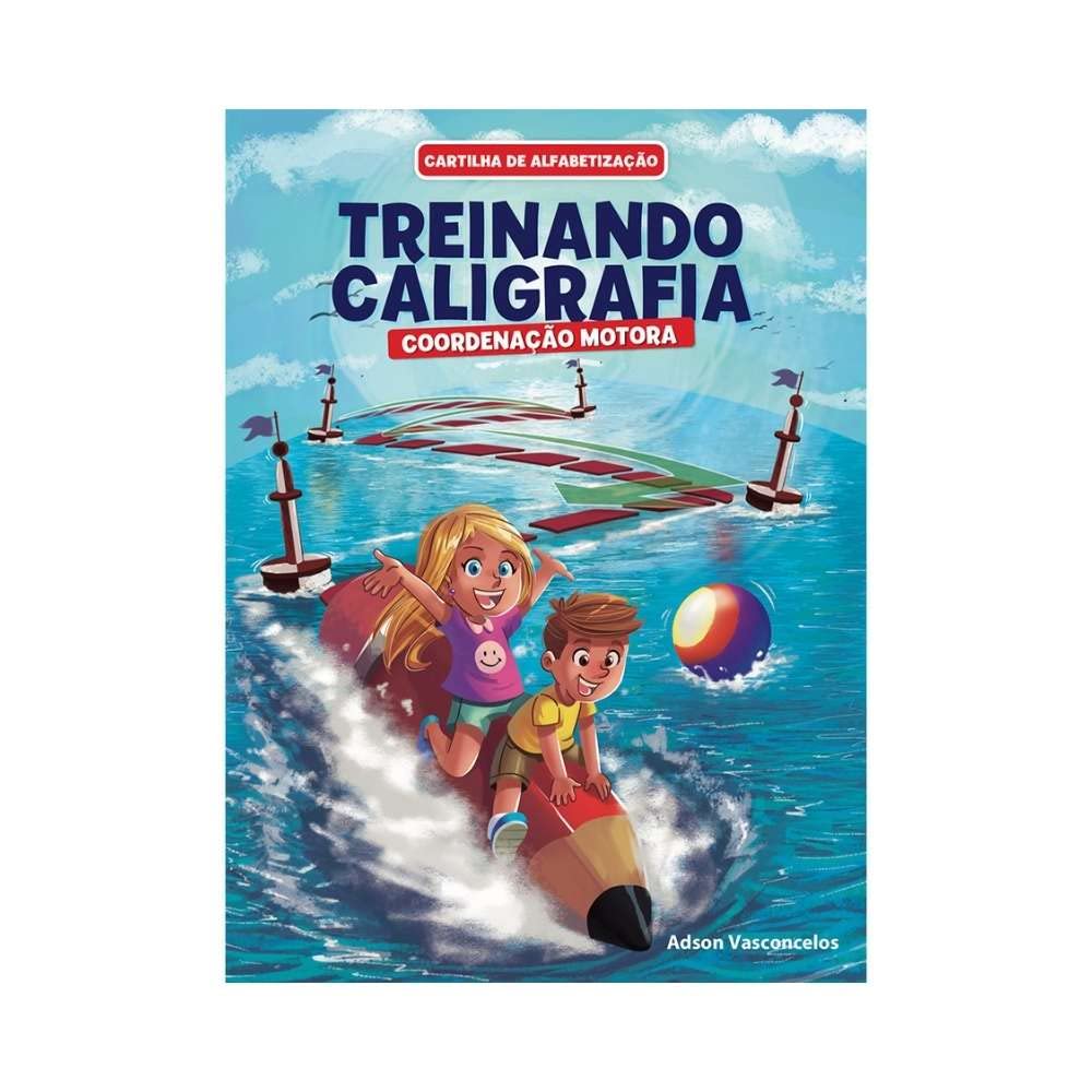 Cartilha De Alfabetização Treinando Caligrafia - Coordenação Motora