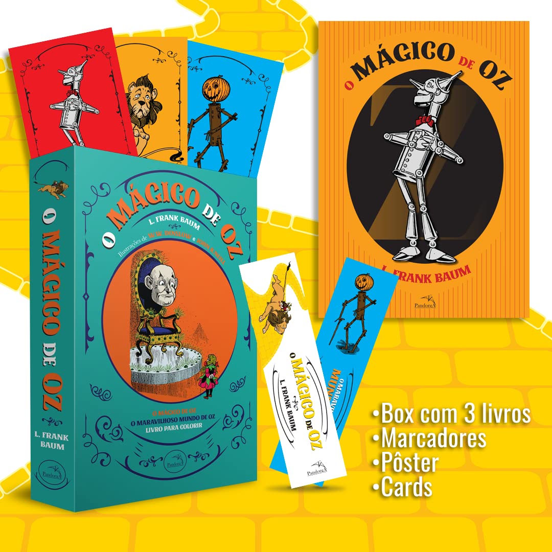 Box - O Mágico De Oz - 3 Volumes - Acompanha 1 Pôster - L. Frank Baum