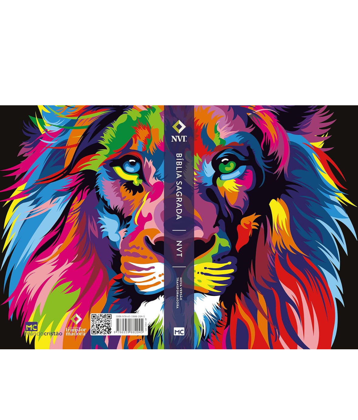 Bíblia NVT Letra Normal - Lion Colors - Capa dura
