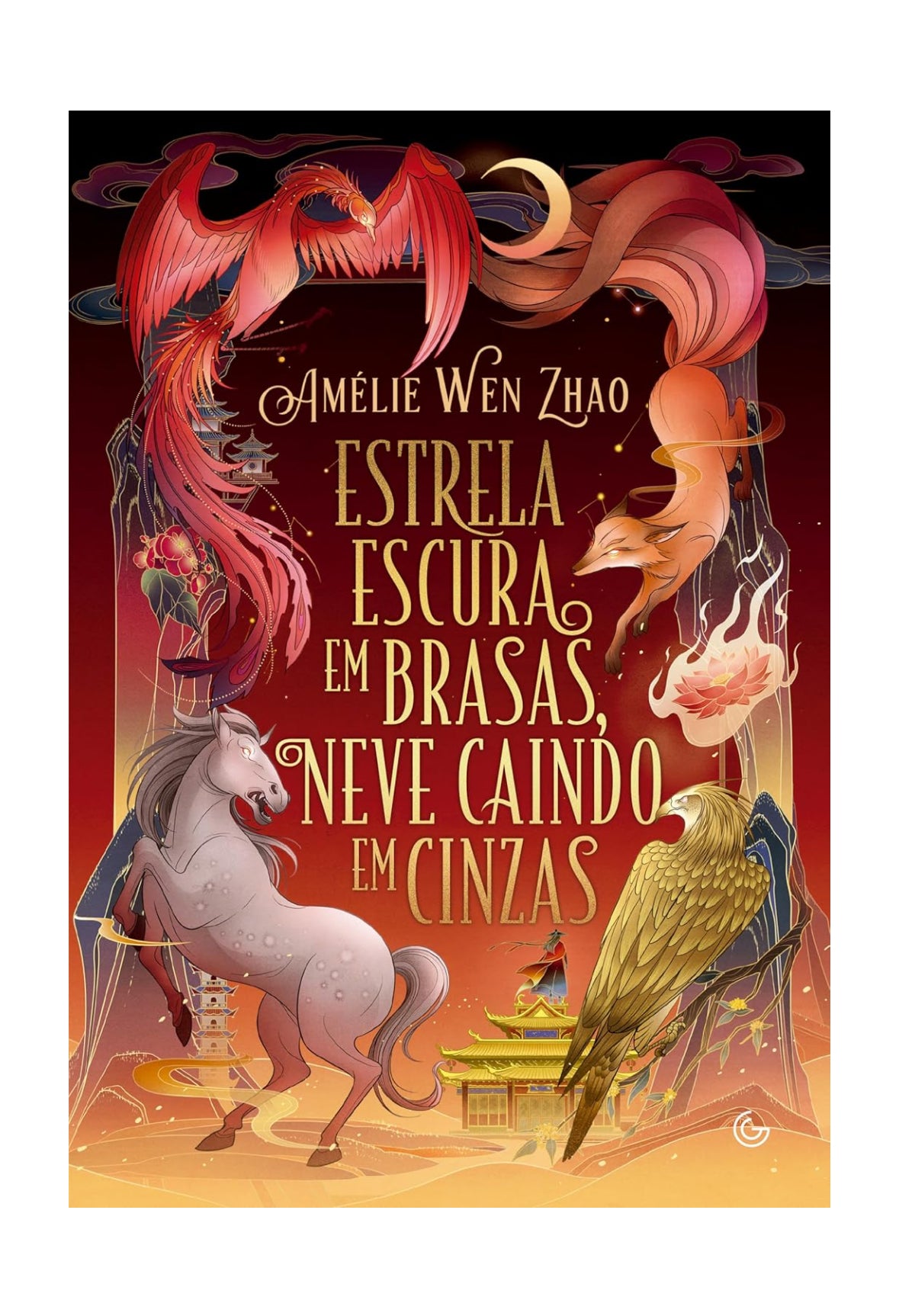 Estrela escura em brasas, neve caindo em cinzas + brinde - Amélie Wen Zhao
