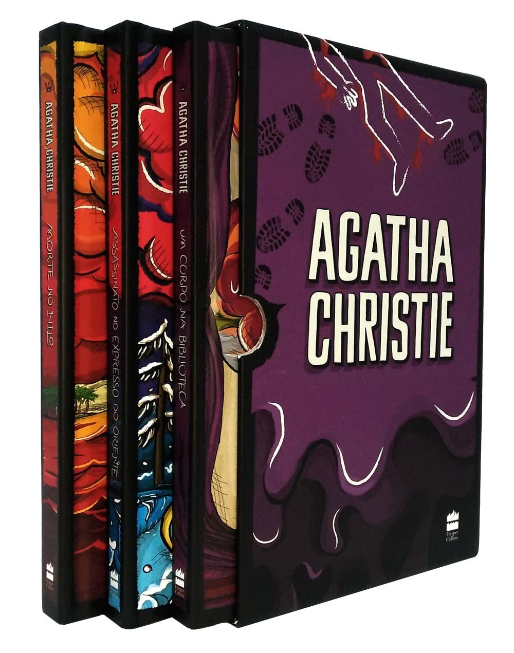 Box Agatha Christie (Morte no Nilo - Um corpo na biblioteca -Assassinato no Expresso do Oriente)