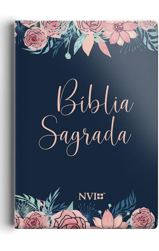 Bíblia NVI Letra normal Capa dura - Rosas