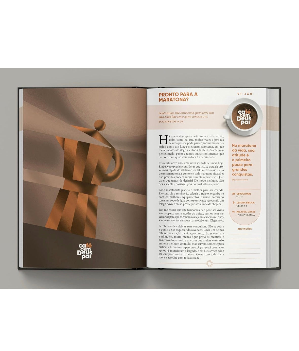 Café com Deus Pai Vol. 6 - 2026: Porções Diárias de Amor - Júnior Rostirola