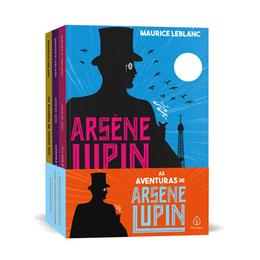 As aventuras de Arsène Lupin - Box com 3 livros - Capa comum