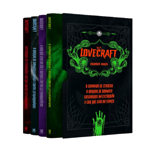 Grandes Obras de H.P Lovecraft | Box com 4 Livros Capa comum