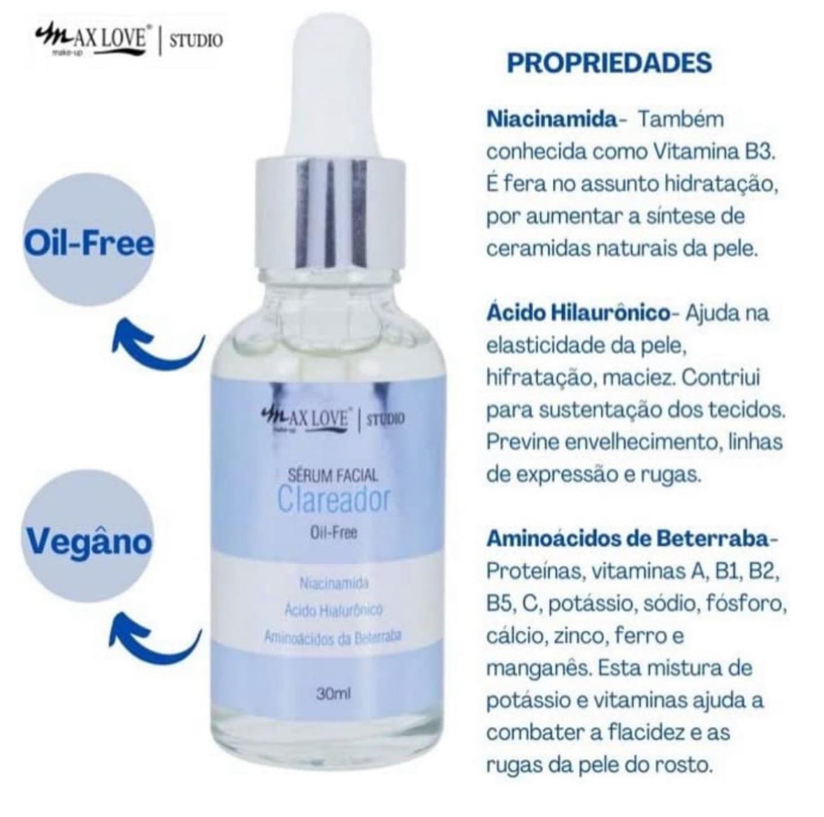 Sérum Clareador Max Love 30ml