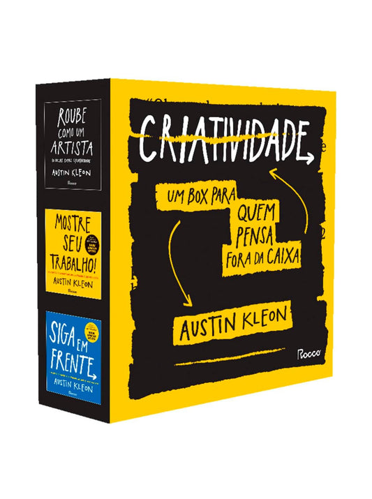 Box criatividade: de Austin Kleon (Roube como um artista, Mostre seu trabalho!, Siga em frente)