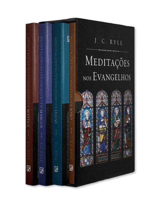 Box: Meditações nos Evangelhos - J. C. Ryle: 4 livros: Mateus, Marcos, Lucas e João