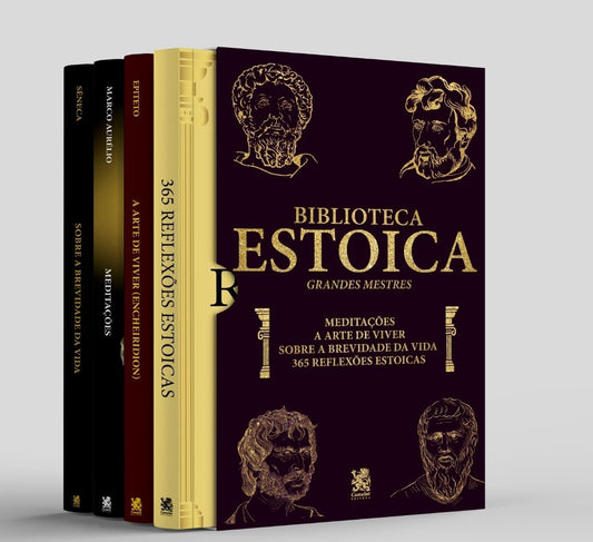 Biblioteca Estoica: Grandes Mestres Volume I - Box com 4 Livros