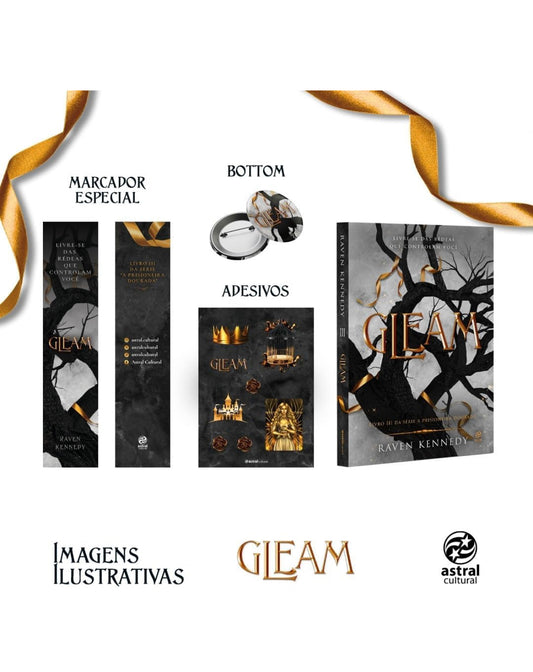 Gleam + brindes: Livro 3 da Série A Prisioneira dourada