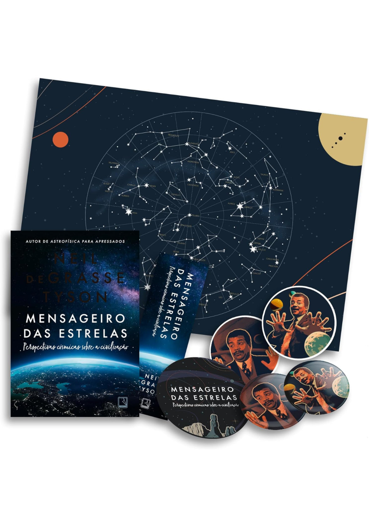 Mensageiro das estrelas Perspectivas cósmicas sobre a civilização + BRINDES - Neil deGrasse Tyson